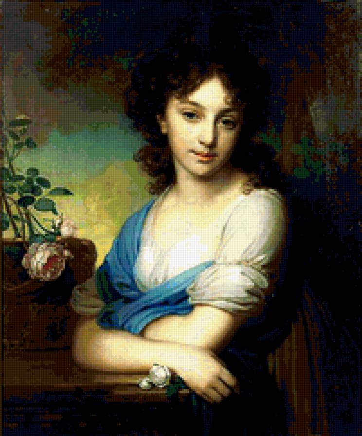 девушка - живопись - предпросмотр