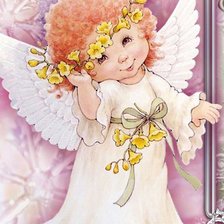 Схема вышивки «ангелочек»