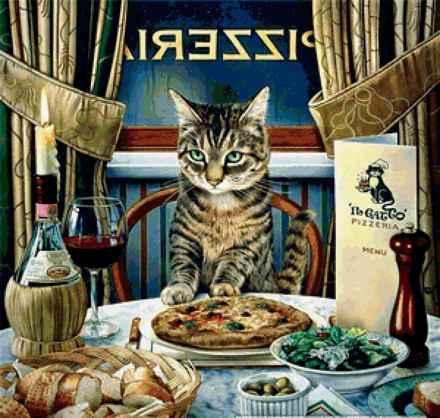 аристократ - обед, кот - предпросмотр