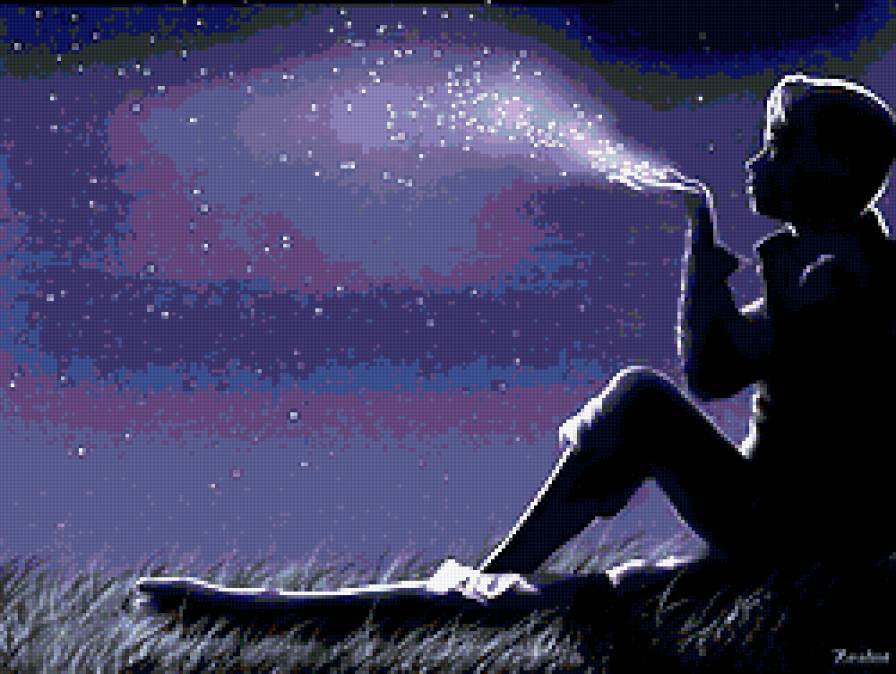 мечты - небо, звезды, космос, планеты - предпросмотр