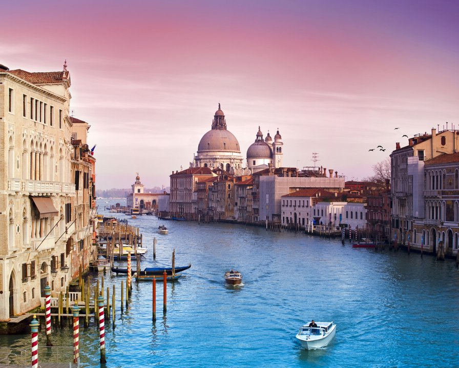 Венеция - вода, город, закат - оригинал