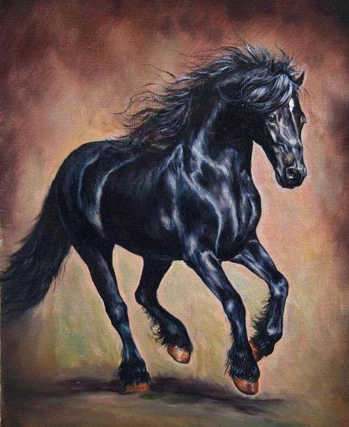 Черный конь - оригинал