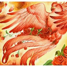 Схема вышивки «птица»