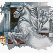 Схема вышивки «императорский конь»