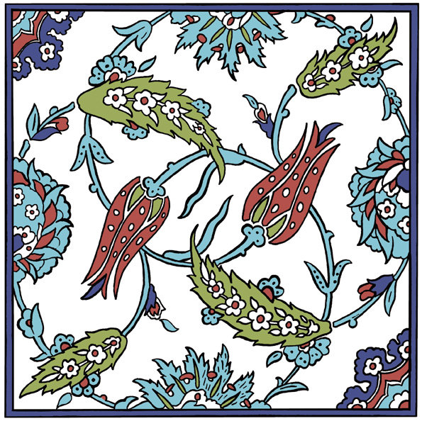 подушка - узор, цветы - оригинал