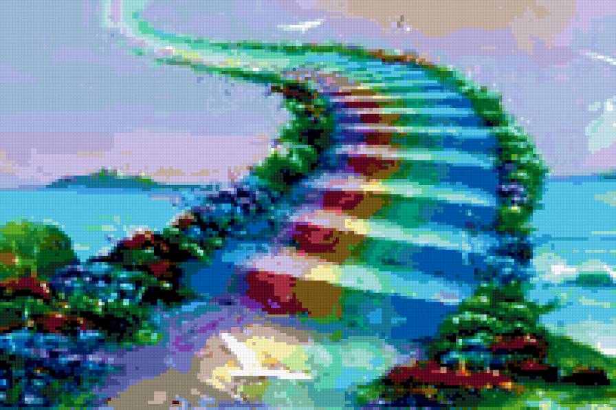 лестница в верх - абстракция - предпросмотр