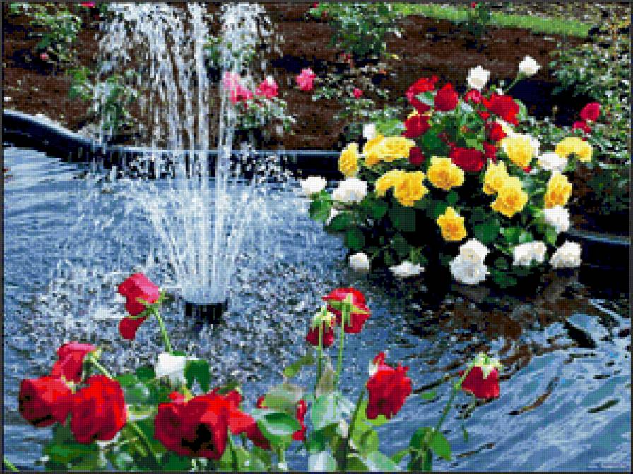 фонтанчик - картина - предпросмотр