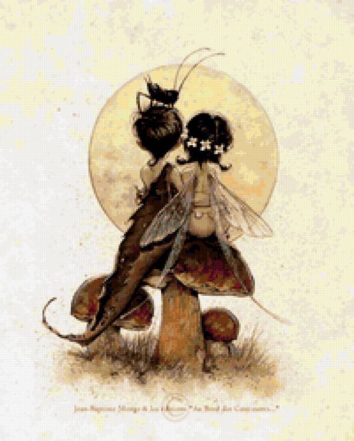 эльфы - девочка, ребенок, детское, эльф, грибы, с, детям - предпросмотр