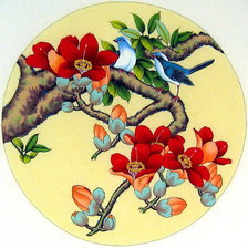 Оригинал схемы вышивки «парочка птиц» (№378246)