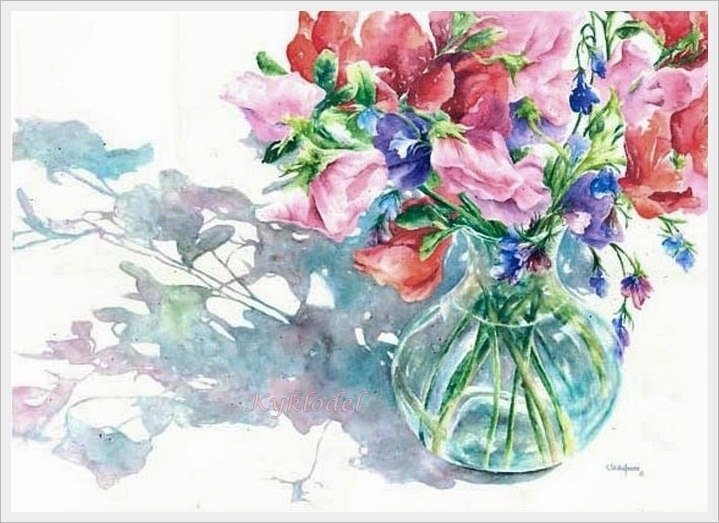цветы - весенние цветы, ваза, букет, красота, цветы - оригинал