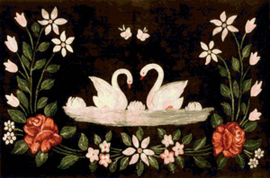 пара лебедей - предпросмотр