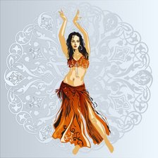 Оригинал схемы вышивки «Танцовщица» (№378435)