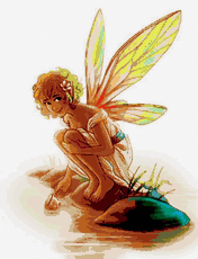 фея - ребенок, девочка, фея, ручей, красота, детям, сказка - предпросмотр