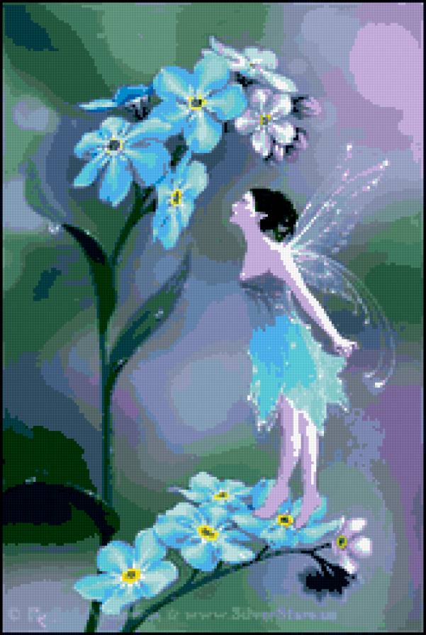 фея - цветок, девочка, ребенок, сказка, крылья, красота, фея, детям - предпросмотр