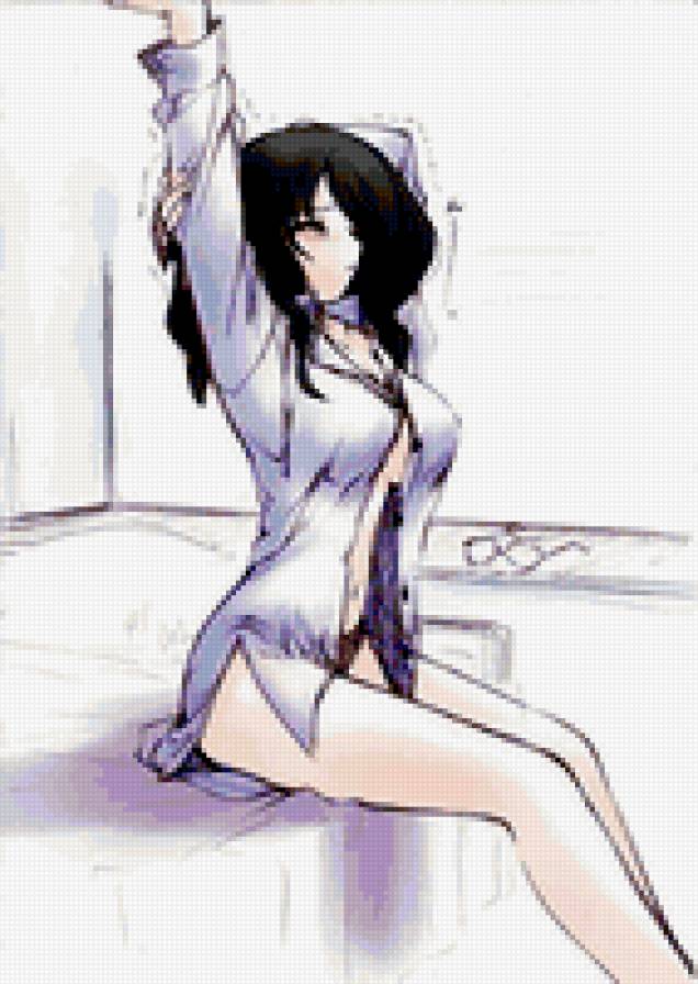 Девушка - эротика, аниме, девушка - предпросмотр