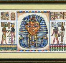 Схема вышивки «маска Тутанхамона»