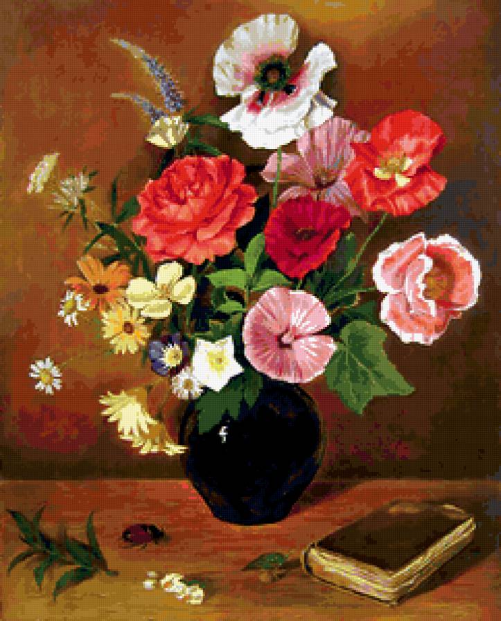 букет цветов в вазе - предпросмотр