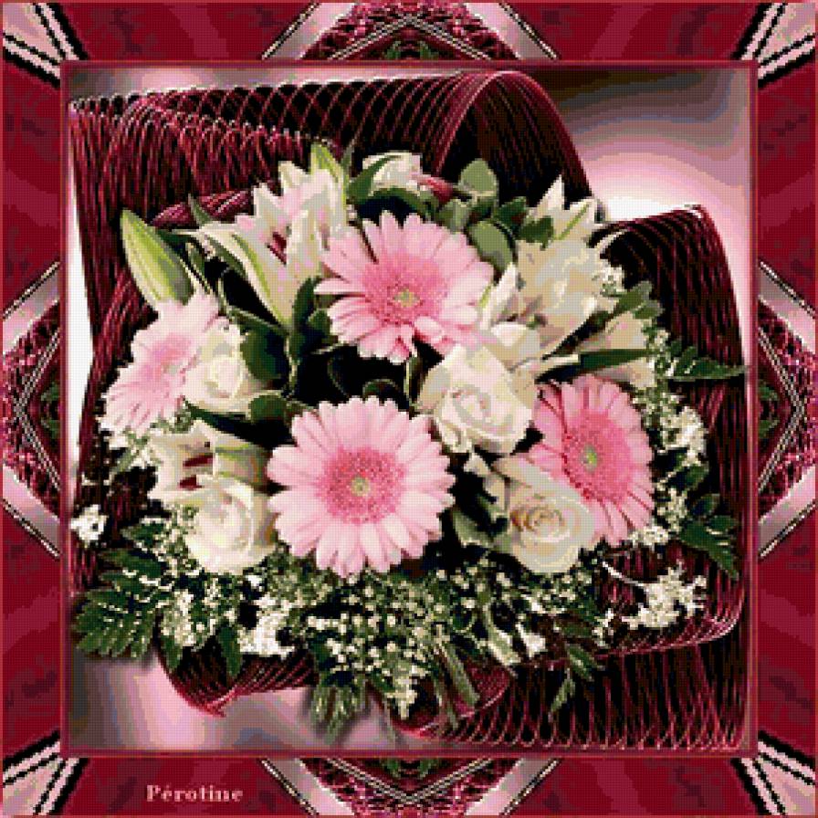 №379105 - букет, подушка, цветы - предпросмотр