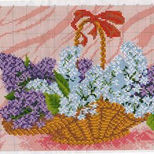 Схема вышивки «сирень2»