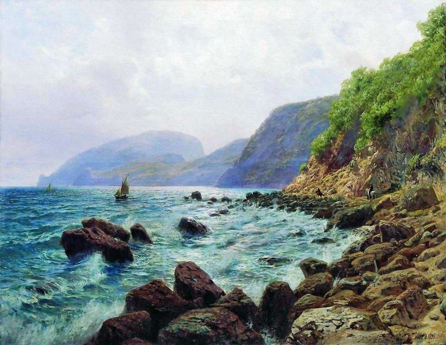 вид на Аю-даг - оригинал