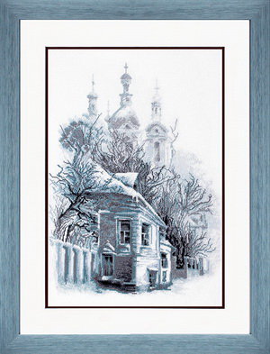 зимнее детство - дом, зима, город - оригинал