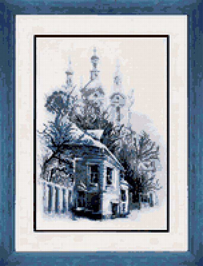 зимнее детство - город, зима, дом - предпросмотр