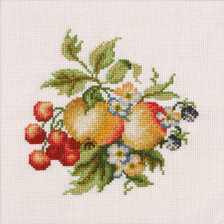 Схема вышивки «alma és cseresznye»