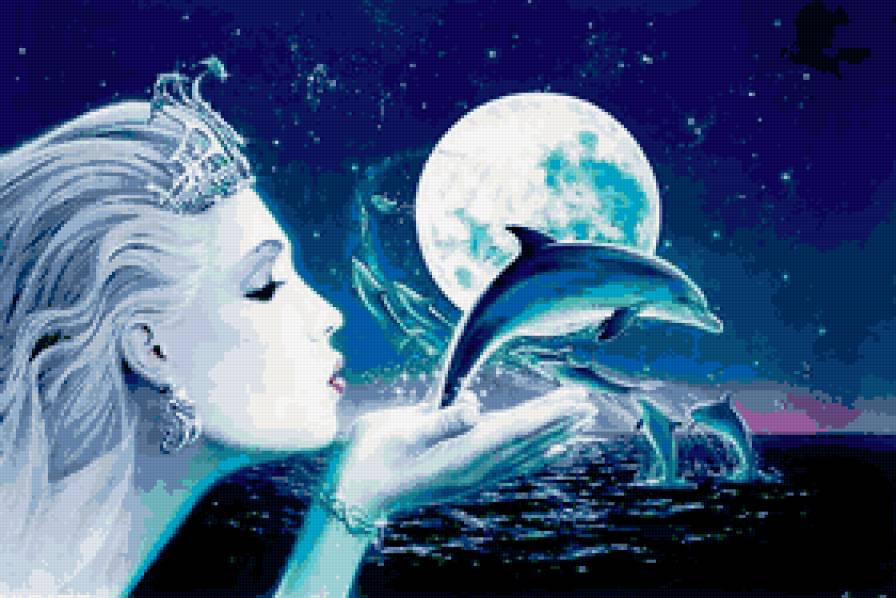 дельфины - подводное царство - предпросмотр