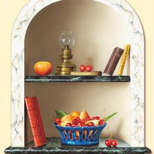 Схема вышивки «на полочке»