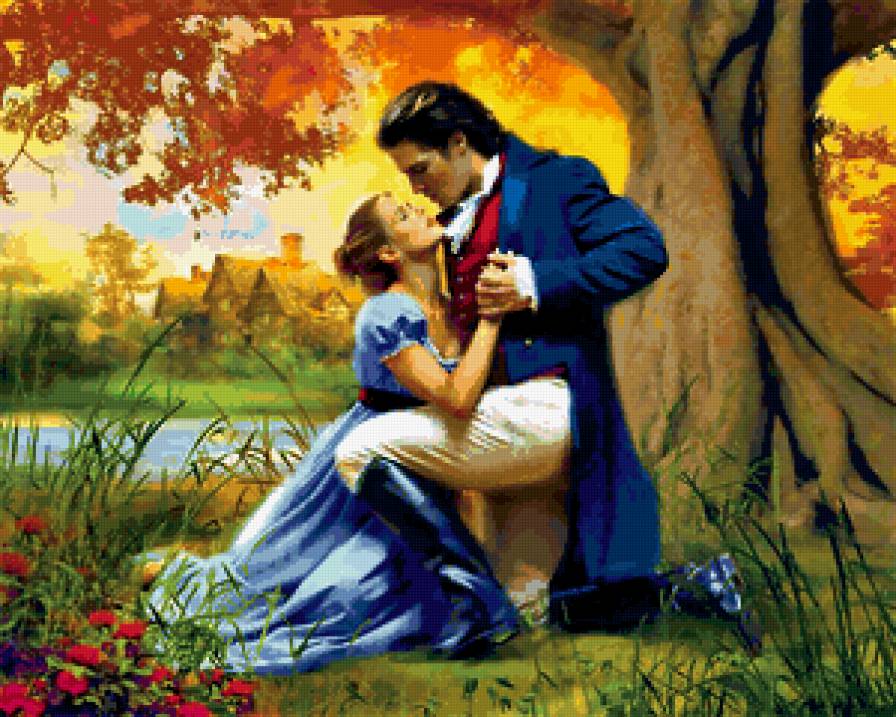 Любовный роман - пара, мужчина, любовь, женщина - предпросмотр