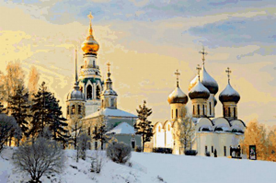 №379797 - пейзаж, купола, природа, соборы, храмы, церкви - предпросмотр