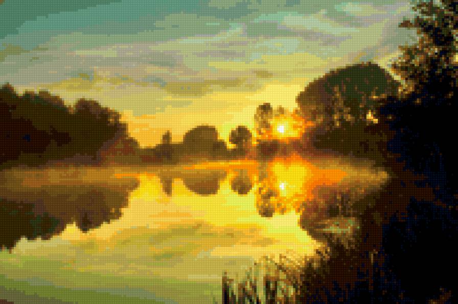 закат - пейзаж - предпросмотр