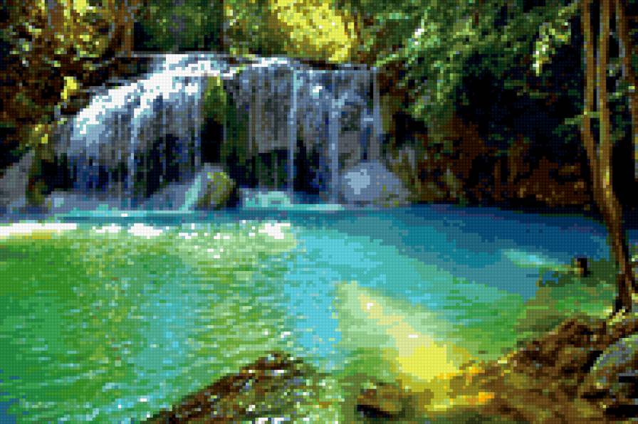 водопад - пейзаж, вода - предпросмотр