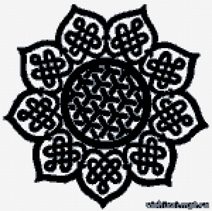 узор - цветок, узоры - предпросмотр