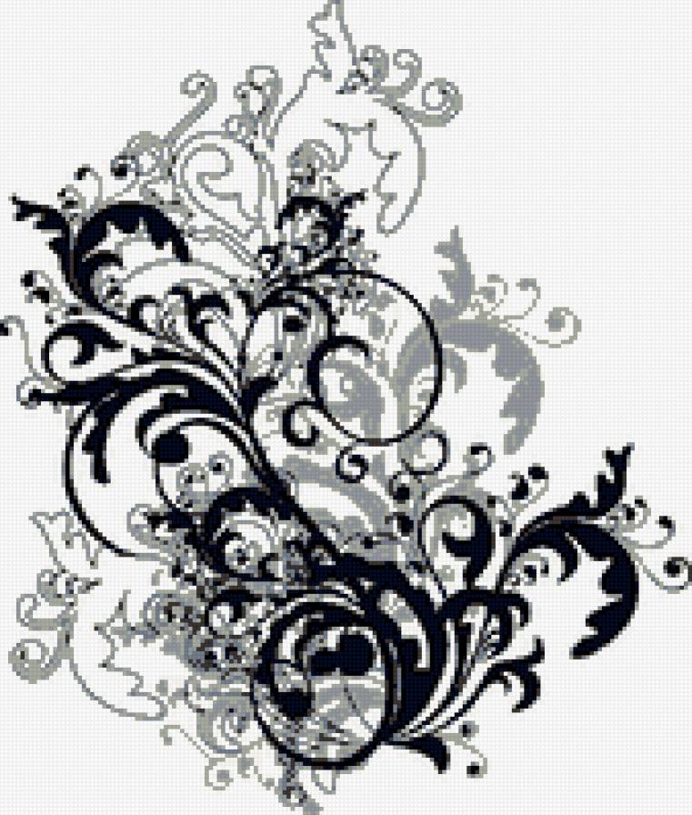 узор - цветы, узоры - предпросмотр