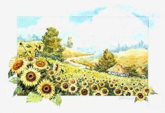 картина - букет, цветы - оригинал