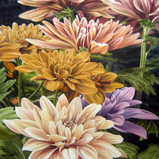 Схема вышивки «цветы»