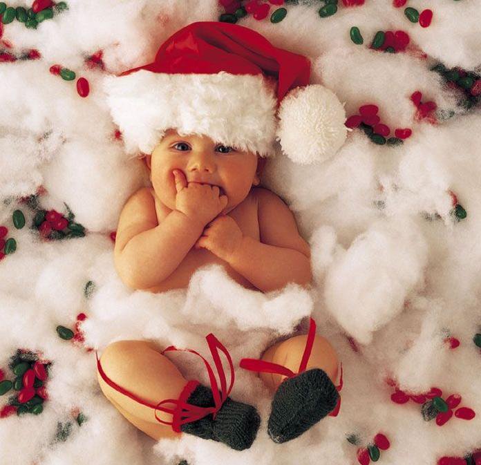 Дед Мороз родился! - дети, ребенок, рождение, чадо, младенец, новый год - оригинал