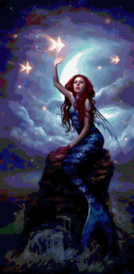 Русалка - фентези, девушка - предпросмотр