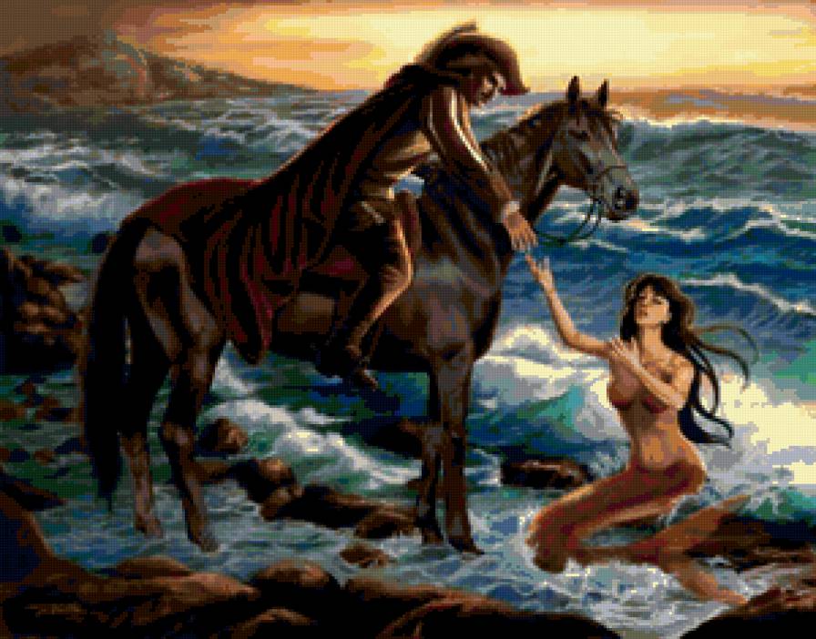 Русалка - фентези, девушка - предпросмотр