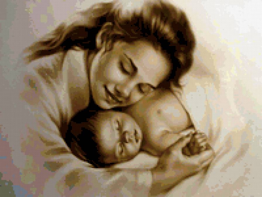 Мать и дитя - ребенок, мать - предпросмотр