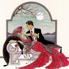 Оригинал схемы вышивки «романтическое свидание» (№381160)