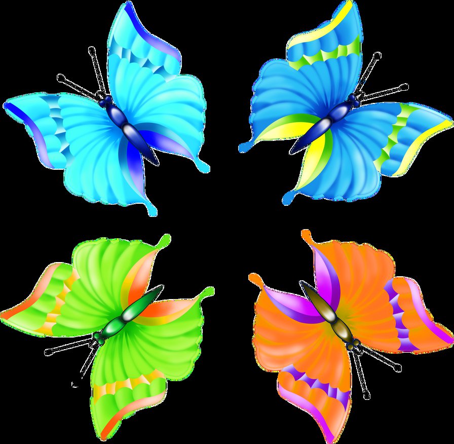 бабочки - подушка, насекомые, бабочка, бабочки - оригинал