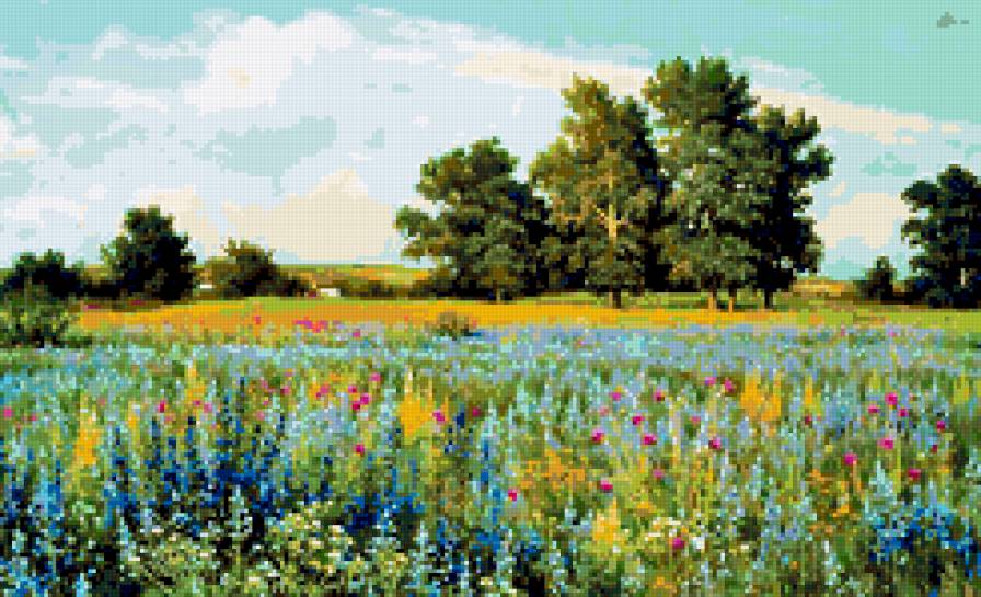 Донское разнотравье. - лето, полевые цветы, пейзаж - предпросмотр