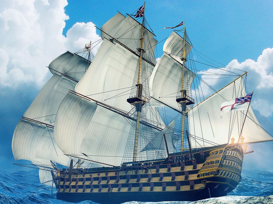 Моновар - 17 век, пираты, корабли - оригинал