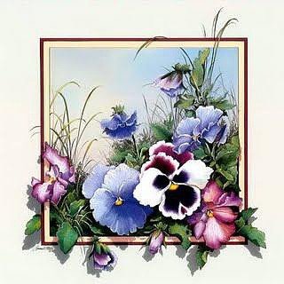 анютки - картина - оригинал