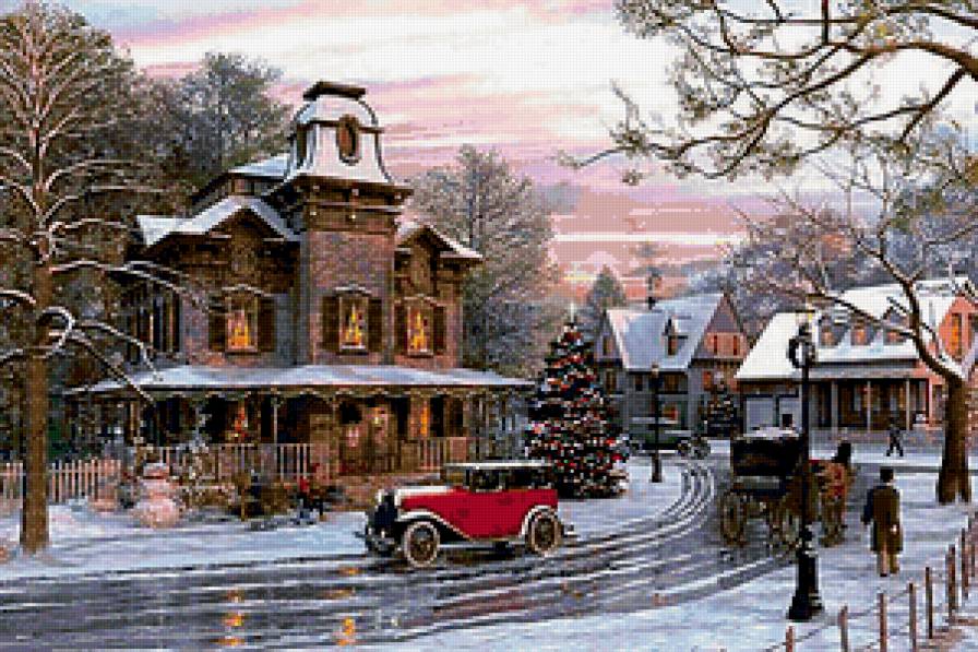 Зимний городок - зима, городок - предпросмотр