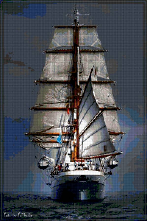 Парусник - парусник, корабль, море - предпросмотр