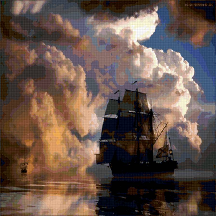 Парусник - корабль, парусник, море - предпросмотр