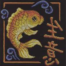 Оригинал схемы вышивки «Золотая рыбка» (№381877)